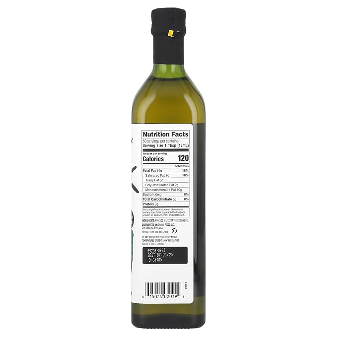 Avocado &amp Olive Oil Blend 50/50 100% Pure 750ml by Chosen Foods