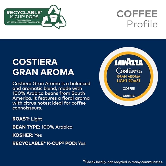 Lavazza K-Cup Coffee Pods Variety Bundle for Keurig Brewers – Light &amp Medium Roast Single-Serve K-Cup Coffee Pods 40 Count Assorted Flavors (10 Dolcevita Classico 10 House Blend Perfetto 10 Co