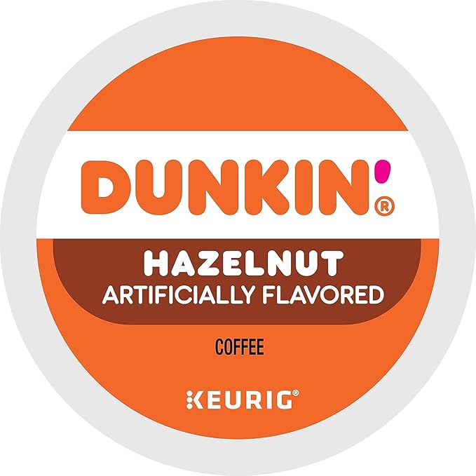 Dunkin Donuts Hazelnut Flavored Coffee K-Cups For Keurig K Cup Brewers (24 Count)