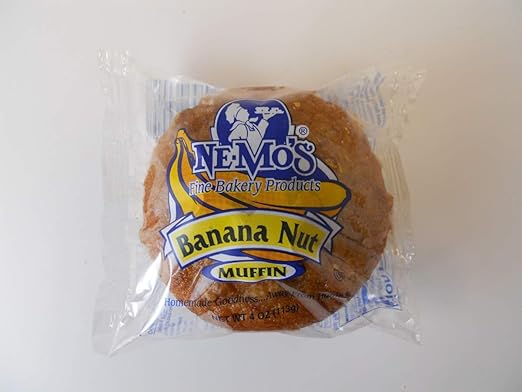 Ne-Mos Banana Nut Muffin 4 Ounce - 12 per case.