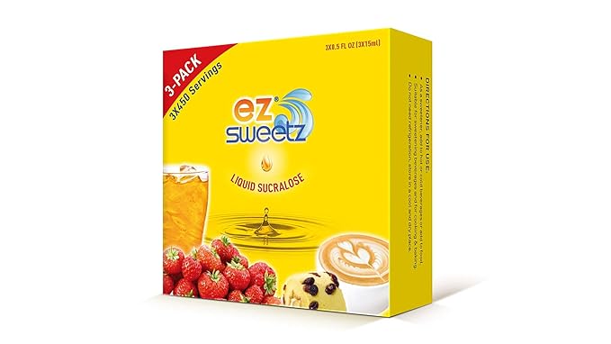 0.5 oz - Liquid Sweetener 450 Servings/Bottle | 3-Bottle x 1-Pack