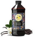 Organic Vanilla Extract 16 fl oz - Madagascar Bourbon vanilla 100% natural sugar‑free GMO‑free gluten‑free vegan paleo keto and kosher