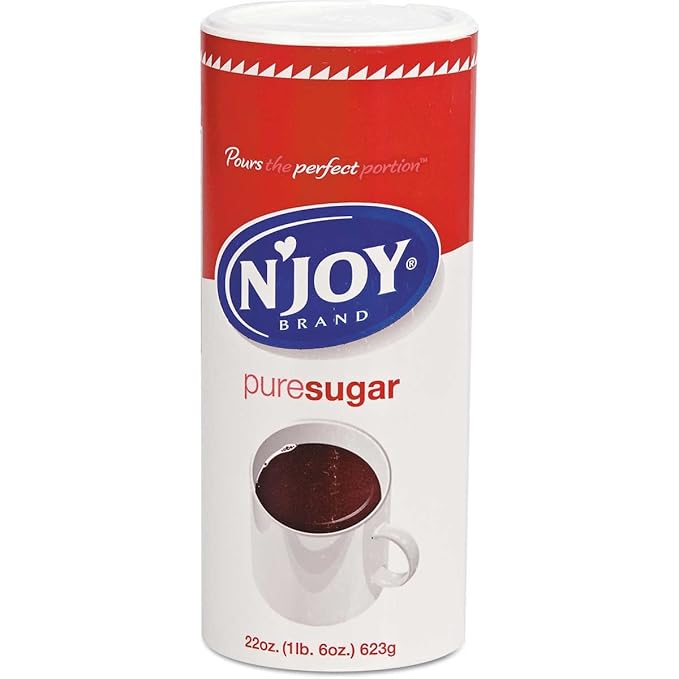 N'Joy Pure Cane Sugar - 8 / 22 Ounce canisters (2 Pack)