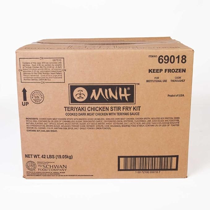 Minh Stir Fry Teriyaki Chicken -- 12 per case.