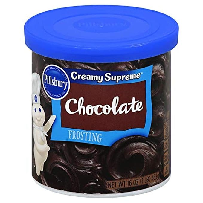 Pillsbury Creamy Supreme Chocolate Frosting 16-Ounce (Pack of 8)