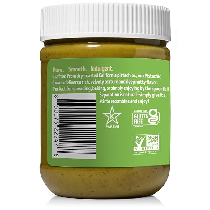 Vör Pistachio Cream (12oz) | Rich &amp Nutty pistachio cream spread for Knafeh Dubai Chocolate Bars