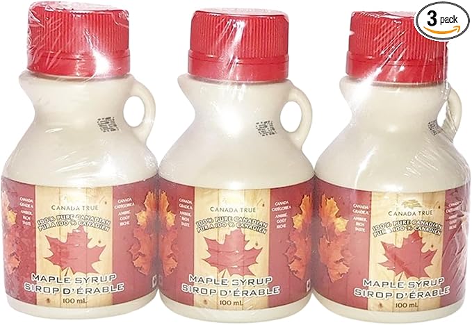CANADA TRUE Pure Maple Syrup(Amber) (3x100ml)