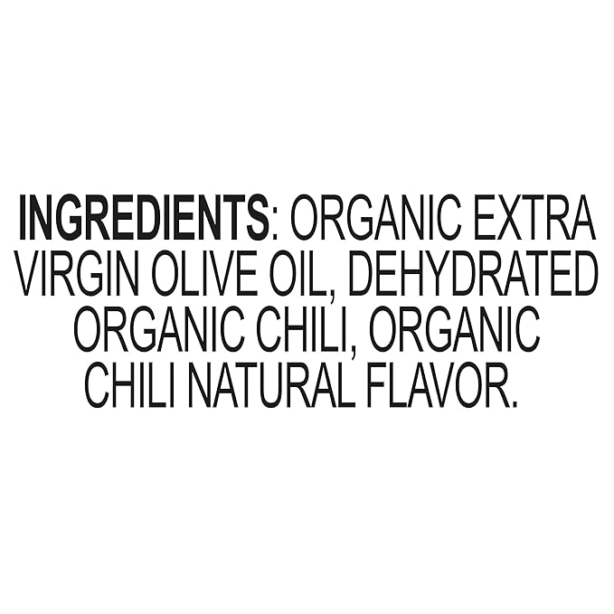 Mantova Chili Organic Extra Virgin Olive Oil 8.5-Ounce Bottles (Pack of 3) Organic chili natural flavor