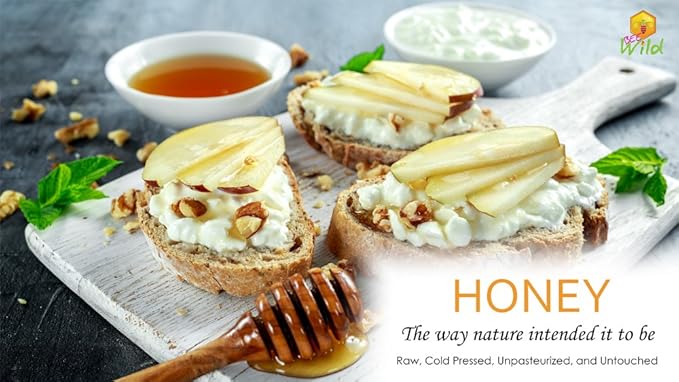 Bee Wild 100% Pure Raw Organic Unfiltered Honey - Tupelo 12 ounce Pack of 4