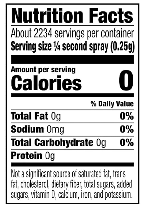 Original No-Stick Cooking Spray 100% Natural Canola Oil (2 pack - 12oz each can)