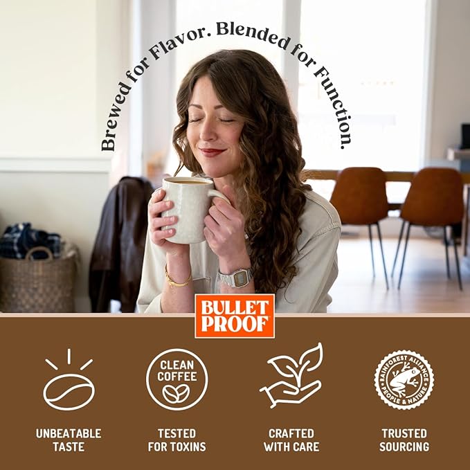 Bulletproof Coffee + Collagen Single-Serve Coffee Pods 24 Count Clean Coffee Tested for Toxins