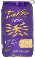 DaVinci Signature Orzo 16 Ounce Resealable Bags (Pack of 12)
