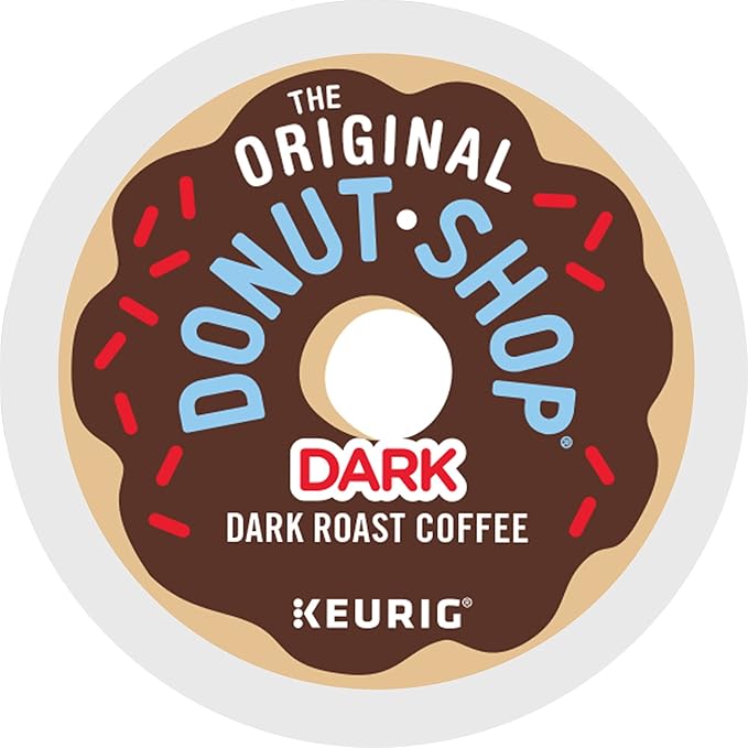 The Original Donut Shop Dark Keurig Single Serve K-Cup Pods Dark Roast Coffee Pods 32 Count