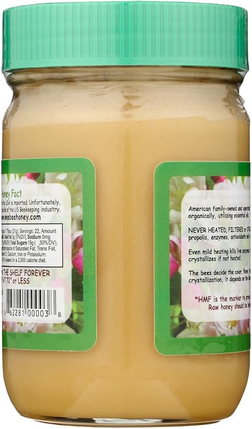 Bee Naturally Raw Honey -1 lbs (Pack of 3)