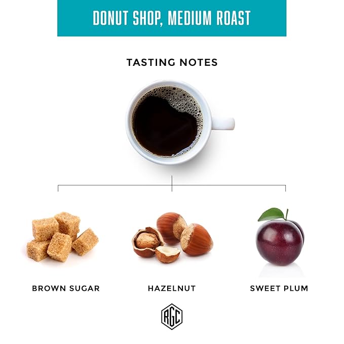 Real Good Coffee Company Donut Shop Medium Roast Whole Bean Coffee - Fresh Roasted Coffee Beans - Pairs with Donuts &amp Pastries - 32 Oz