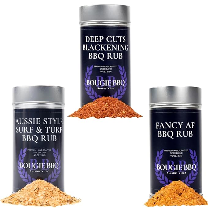 The Bold &amp Bougie BBQ Set – Blackened Surf &amp Turf Fancy AF Rubs