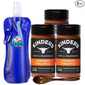 Kinder’s Premium Blend Seasoning – Three (3) 5 oz Bottles – All-Purpose Rub for Grilling Cooking &amp Roasting – No MSG Gluten-Free Non-GMO – Includes Collapsible Bottle &amp Wooden Spoon (Total