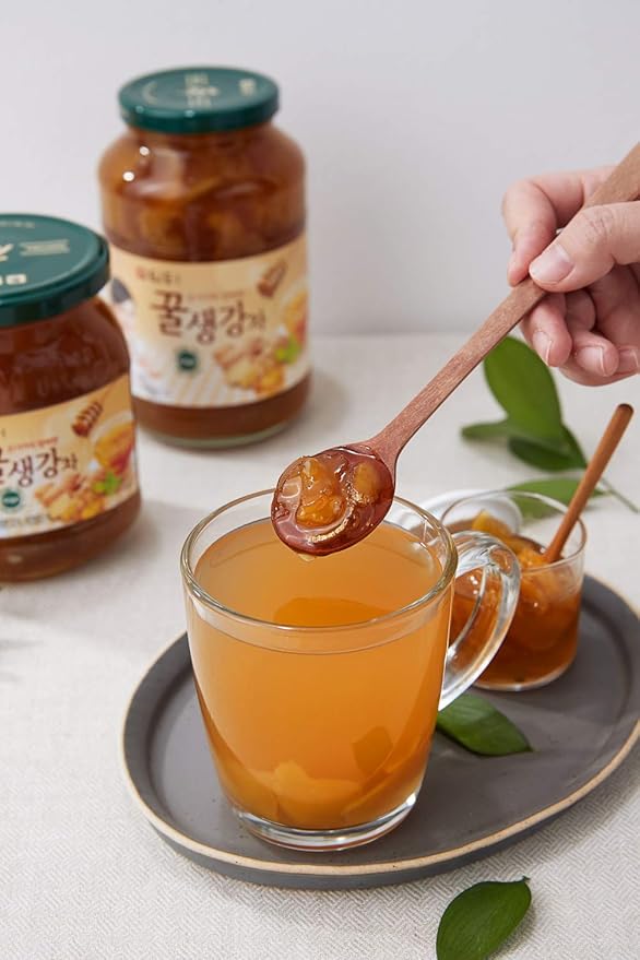 Damtuh Honey Citron Tea &amp Honey Ginger Tea Bundle Pack 1000g - 2.20lb x 2 Bottle