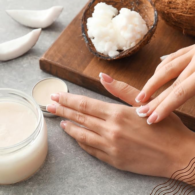 NaturaleBio Organic Virgin Coconut Oil 32 fl oz Raw Cold Pressed for Skin Hair Moisturizer Massage Body Hand Cream Vegan Butter Alternative Ideal Lotion Perfect Care