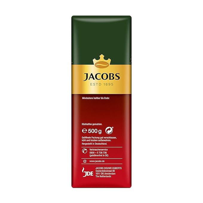 Jacobs Meister Rostung Ground Coffee 500 Gram / 17.6 Ounce (Pack of 3)