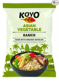 Koyo Ramen Soup Asian Vegetable Made With Organic Noodles No MSG No Preservatives Vegan 2.1 Ounces Per Package