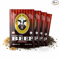 Divine Bovine Gourmet Jerky - Original Flavor 4 Pack (3.25 oz Bags) Premium Steer Brisket All-Natural No Artificial Preservatives Protein Snack