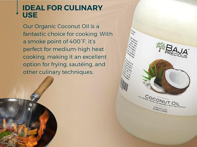 Baja Precious - Coconut Oil Case of 4 X 1 Gallon Jugs