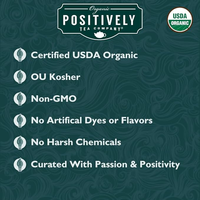 Organic Positively Tea Company Herbal Tea Sampler Loose Leaf 4 Ounce 3 Pack
