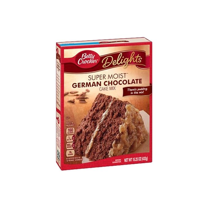 Betty Crocker Delights Super Moist German Chocolate Cake Mix 15.25 oz.
