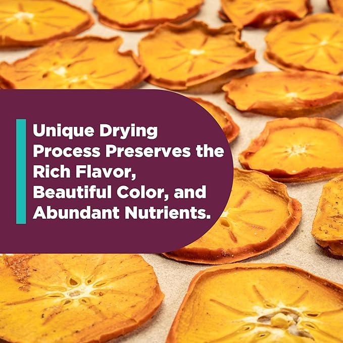 Natural Dried Persimmons from Bella Viva Orchards 1.5 Lb. Bag
