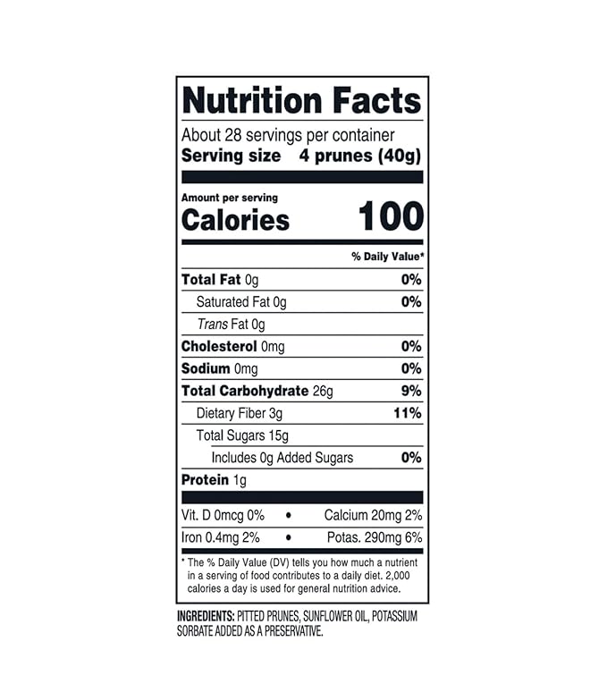 Dried Pitted Prunes – Member Mark Quality 2 Pack of 40 oz Resealable Bags – High in Fiber Naturally Sweet Great for Snacking Baking &amp Smoothies