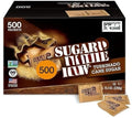 Sugar Raw/Raw Natural Cane Brown Sugar Turbinado 500 Count Pack of 1 Natural Sweetener for Drinks and Baking Packets for Home Office Coffee Bar GiftRestaurants &amp Coffee Stations