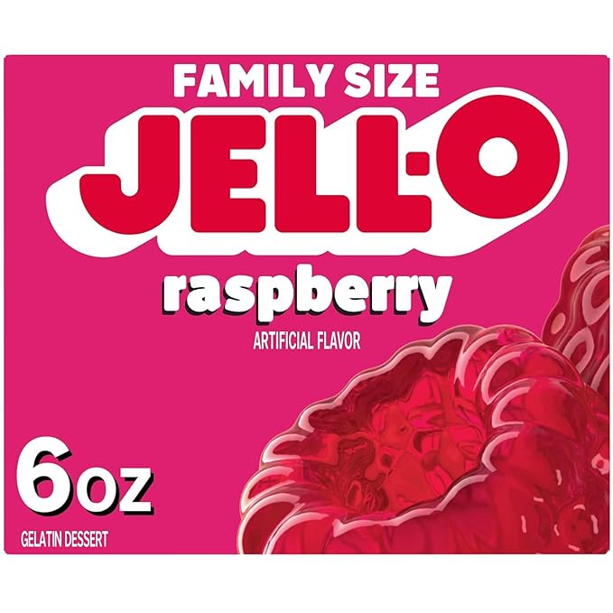Jell-O Variety Pack Orange Cherry Lime Strawberry Raspberry 6 oz (5-Pack)