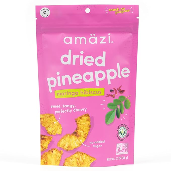 Amäzi Foods | Variety Dried Fruit Snack Pack | Dried Pineapple Jackfruit Plantain Chips | All Natural Snacks | No Sugar Added Dried Tropical Fruit