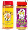 Meat Church BBQ Rub Combo: Honey Hog (12.5 oz) and Holy VooDoo (13 oz) BBQ Rub and Seasoning for Meat and Vegetables Gluten Free One Bottle of Each