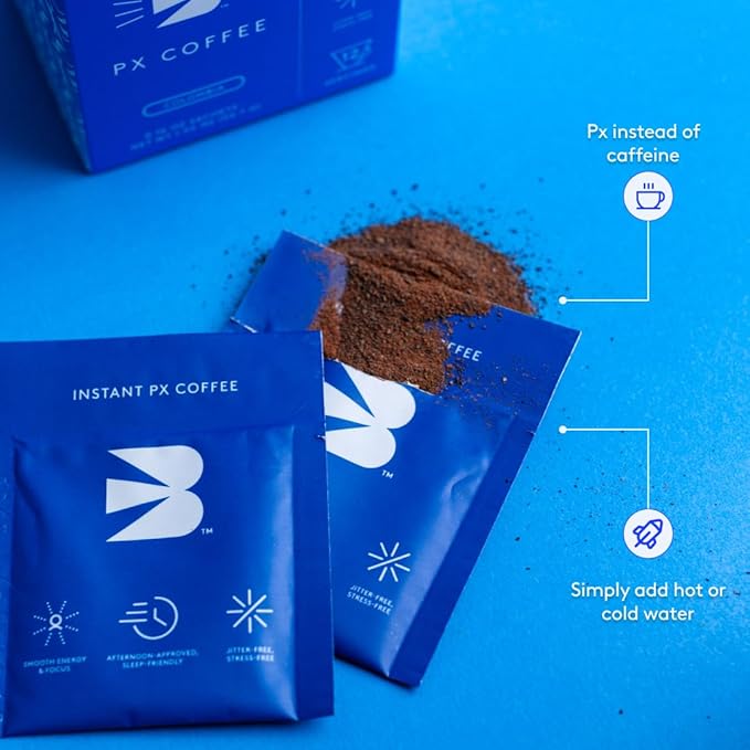 Rarebird Instant Px Coffee – Premium Specialty Coffee with Paraxanthine | Clean Energy Sleep-Friendly Jitter-Free Focus | 100% Single-Origin Arabica | Convenient Decaf Caffeine Alternative 12 Sach