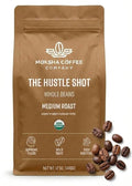 Moksha Organic Espresso Coffee Beans Low Acid Non-GMO Whole Coffee Beans. Medium Roasted to Perfection. Taste of Bakers Cocoa and Toffee. Easy Digestion - 12 OZ