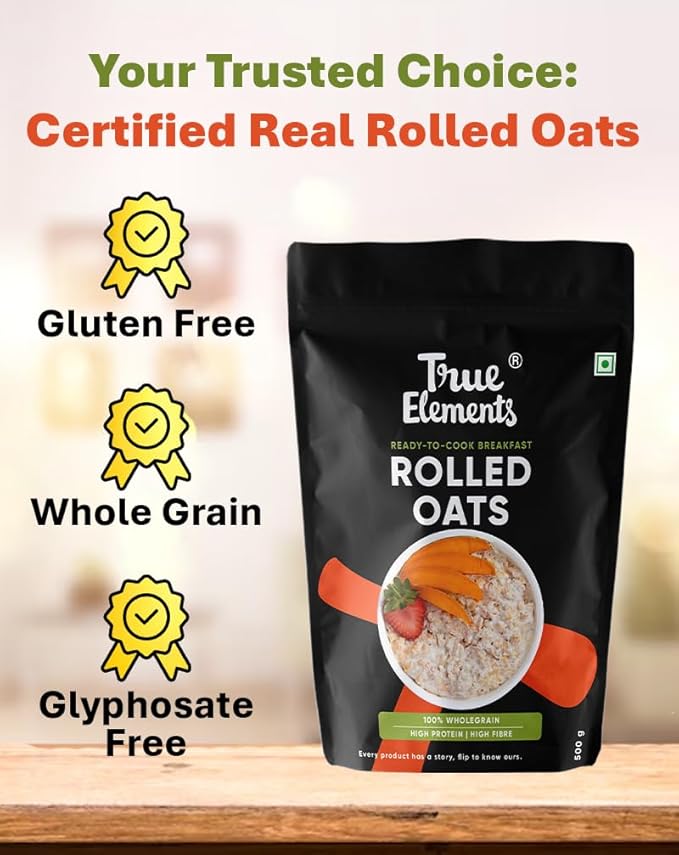 True Elements Gluten Free Rolled Oats 500gm