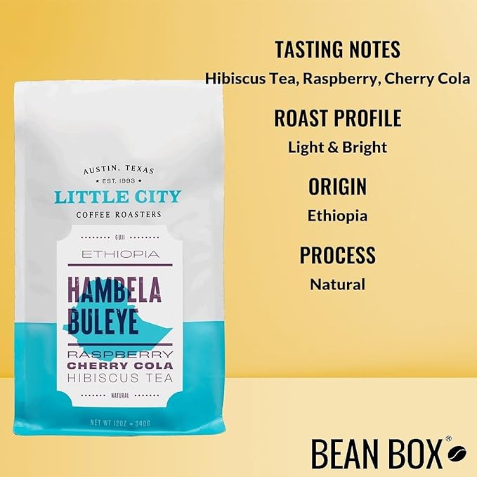 Ethiopia Hambela Buleye - Roasted by Little City Coffee Roasters - Whole Bean Coffee - 12 Ounce Bag