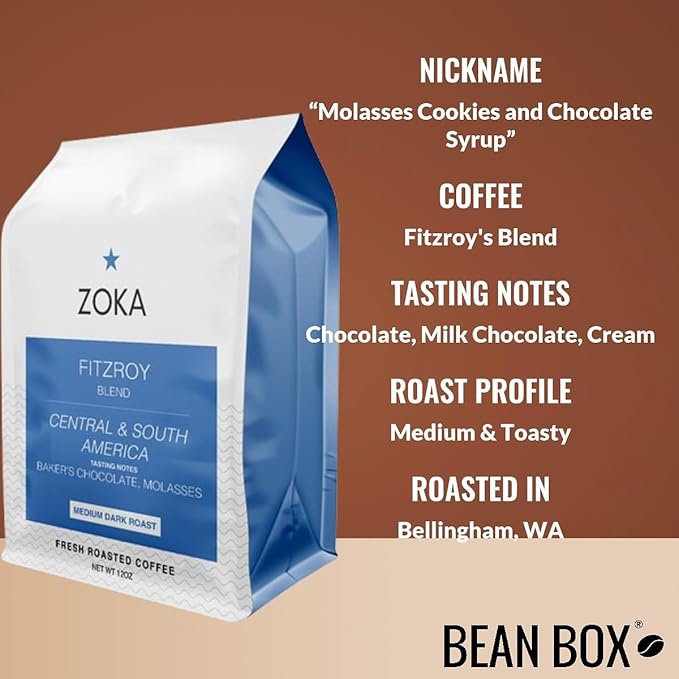 Bean Box Sampler - Roasted by Zoka 3-Pack Freshly Ground Coffee Gourmet Coffee