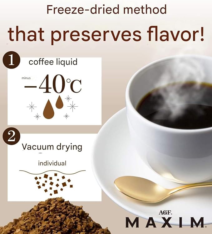 AGF Maxim Japanese Instant Coffee Stick Black 100 Serves