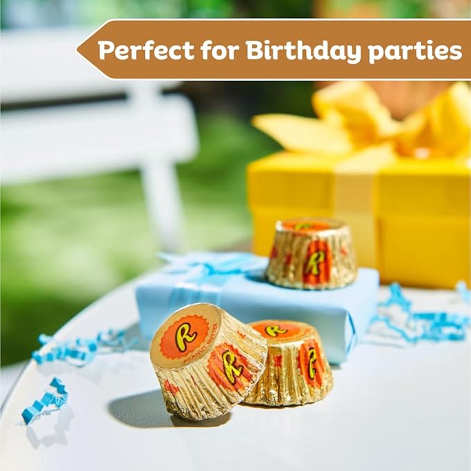 CandyKrave Reses Miniatures Peanut Butter Pie Flavored Peanut Butter Cups Candy - (2LB 90 pieces) Bulk Reesees Cups candies - Bulk chocolate candies for Kids Birthday Parties &amp Easter Parties