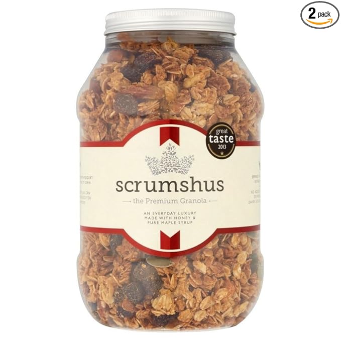 Scrumshus Granola Honey &amp Maple Syrup (500g) - Pack of 2