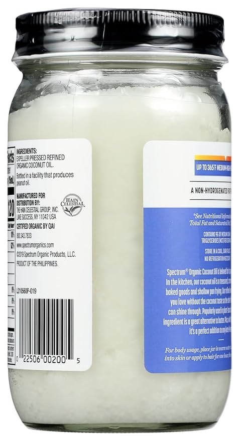 Spectrum Naturals Oil Coconut Semi Refnd Org