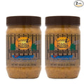 Saratoga Peanut Butter Company Adirondack Jack - Almond/Peanut Blend with Cranberries Flax Cinnamon Honey Sunflower seeds. 16 Ounce Jar. Gluten- Free Non GMO Freshly Made All Natural.