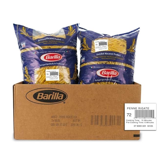 Penne Rigate Pasta10 Pound -- 2 Case