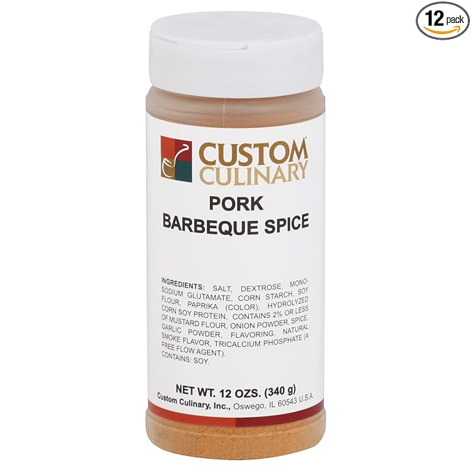 Custom Culinary Red Label Pork Barbecue Spice - 12 oz. jar 12 per case