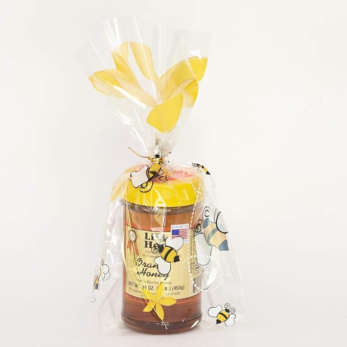 California Raw Orange Honey 12 Oz. Pure 100% Natural Unfiltered Gift Wrapped - Pack Of Two