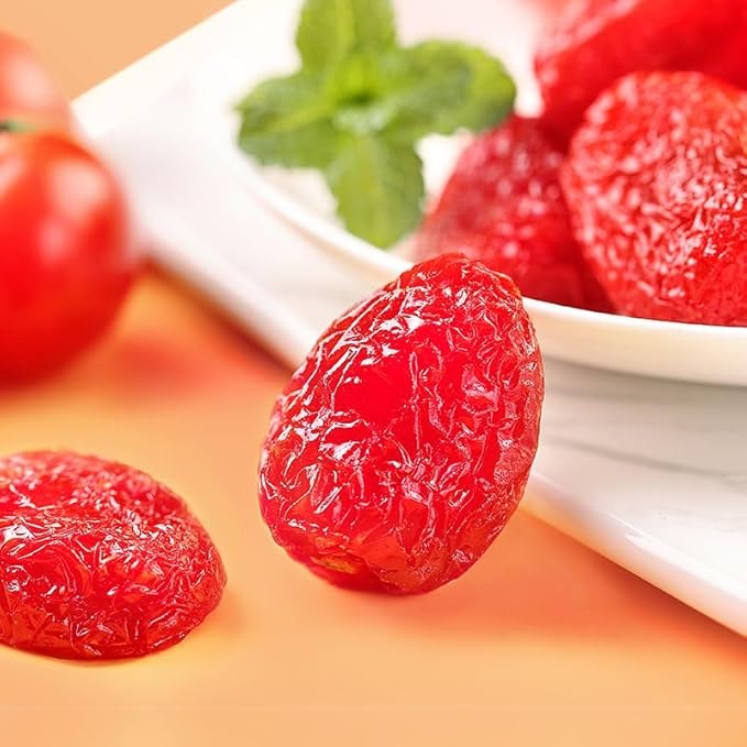 Dried tomatoes 50g/bag preserved fruits candied fruits casual snacks nutritious and delicious sweet and sour fruits delicious afternoon tea fresh fruits and vegetables (50G * 10 bags)