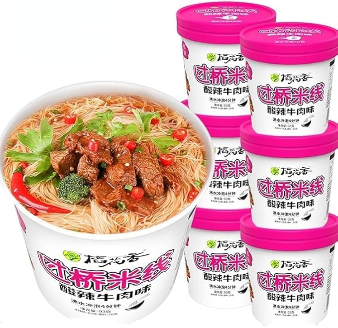 Yunnan Crossing The Bridge Noodles Spicy Rice Noodle (Non Fried) Cup Noodle Lamian Noodles Noodles In Soup Chinese Instant Noodle Instant Noodle Soup Instant Breakfast Soup (Sour and spicy taste3